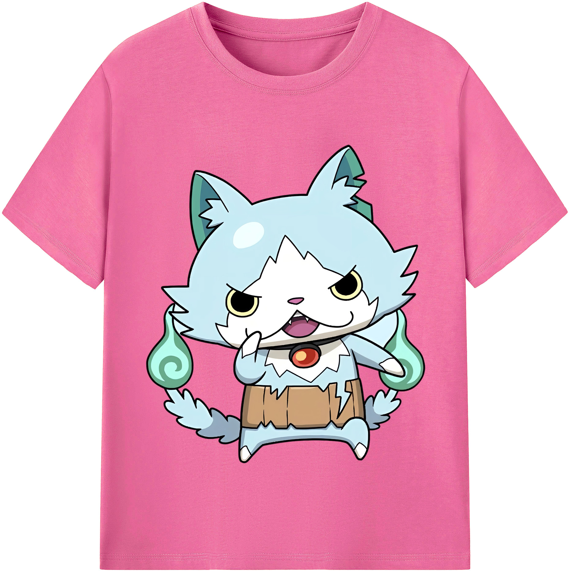 （画像用） 妖怪ウォッチ Yo-kai Watch レディースカジュアルプリントTシャツ（綿100％）
